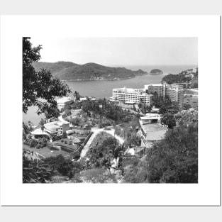 Vintage Landscape Photo of Acapulco Mexico Posters and Art